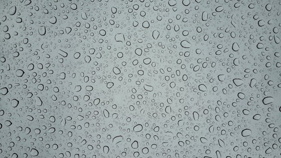 Water droplets representing clarity of communication